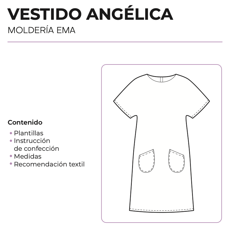 Molde vestido Angélica